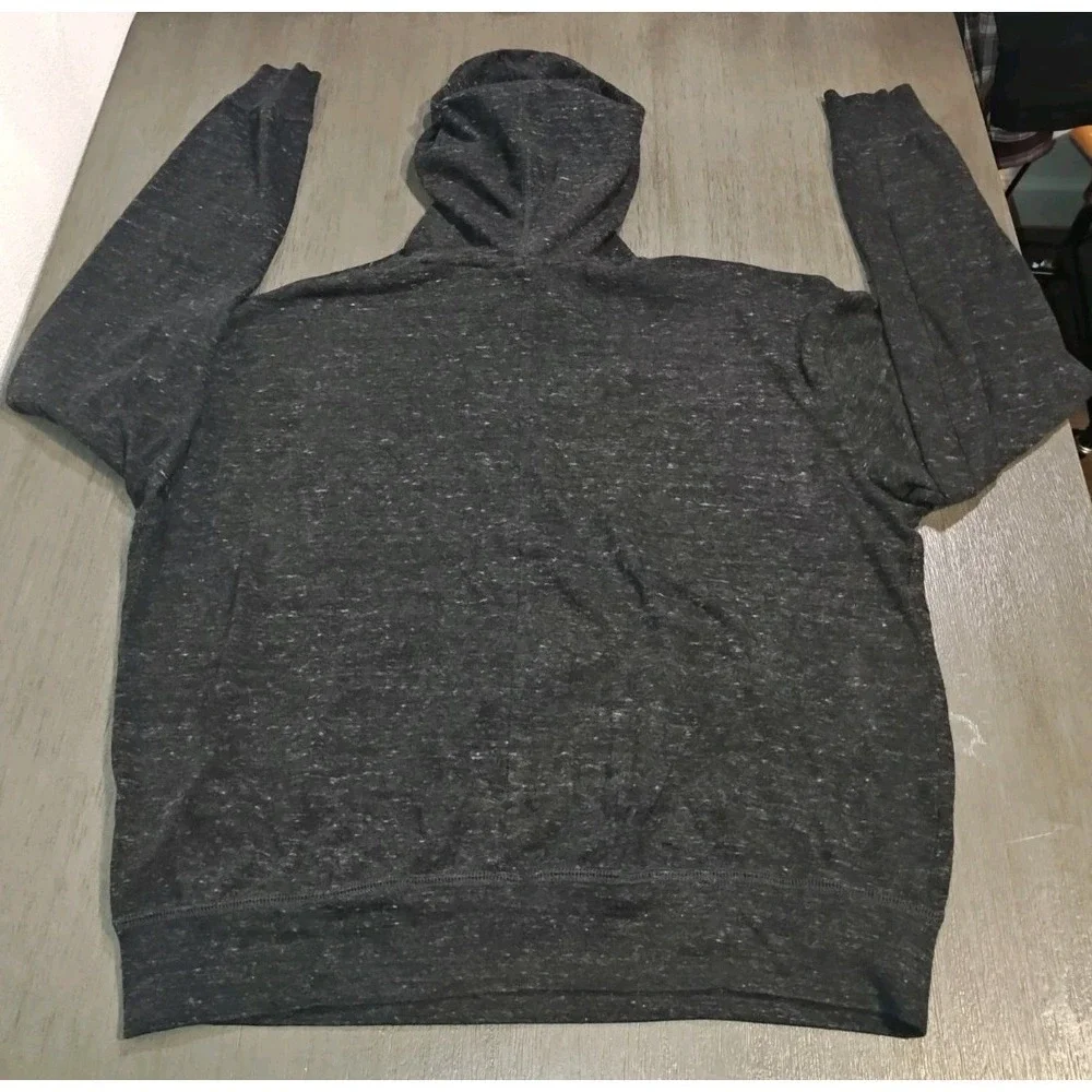 Nike Women's Sportswear Gym dark gray heather Light hoodie,Size Medium - Picture 7 of 9